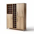 Houten wijnkast met opbergruimte voor 30 flessen 90 x 40 x 150cm
